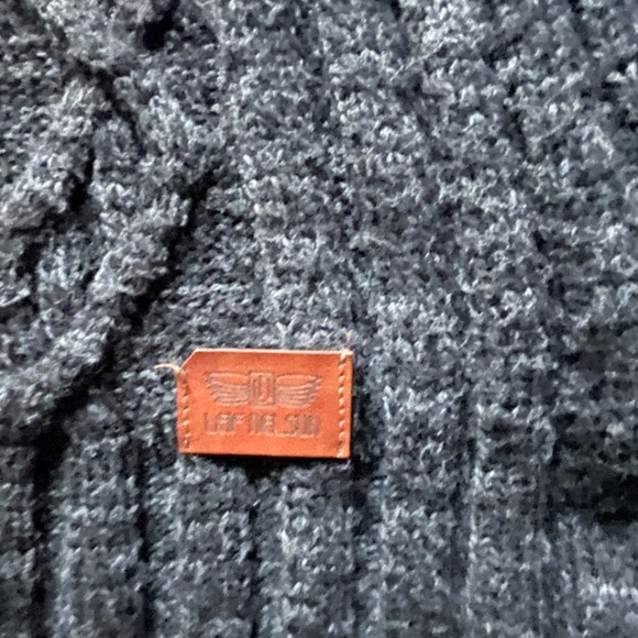 Beautiful grey Leif Nelson Hoody Sweater MEN size L - Picture 11 of 11